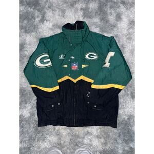 Green Bay Packers Vintage Puffy Jacket Men's Medium